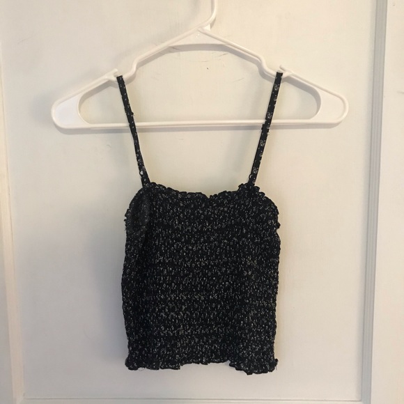 Brandy Melville Tops - Brandy Ally Tank, Navy floral